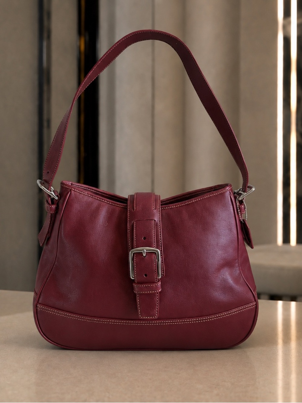 Y2K/ Vintage 2002 Coach Hamptons Flap Soho Shoulder Bag